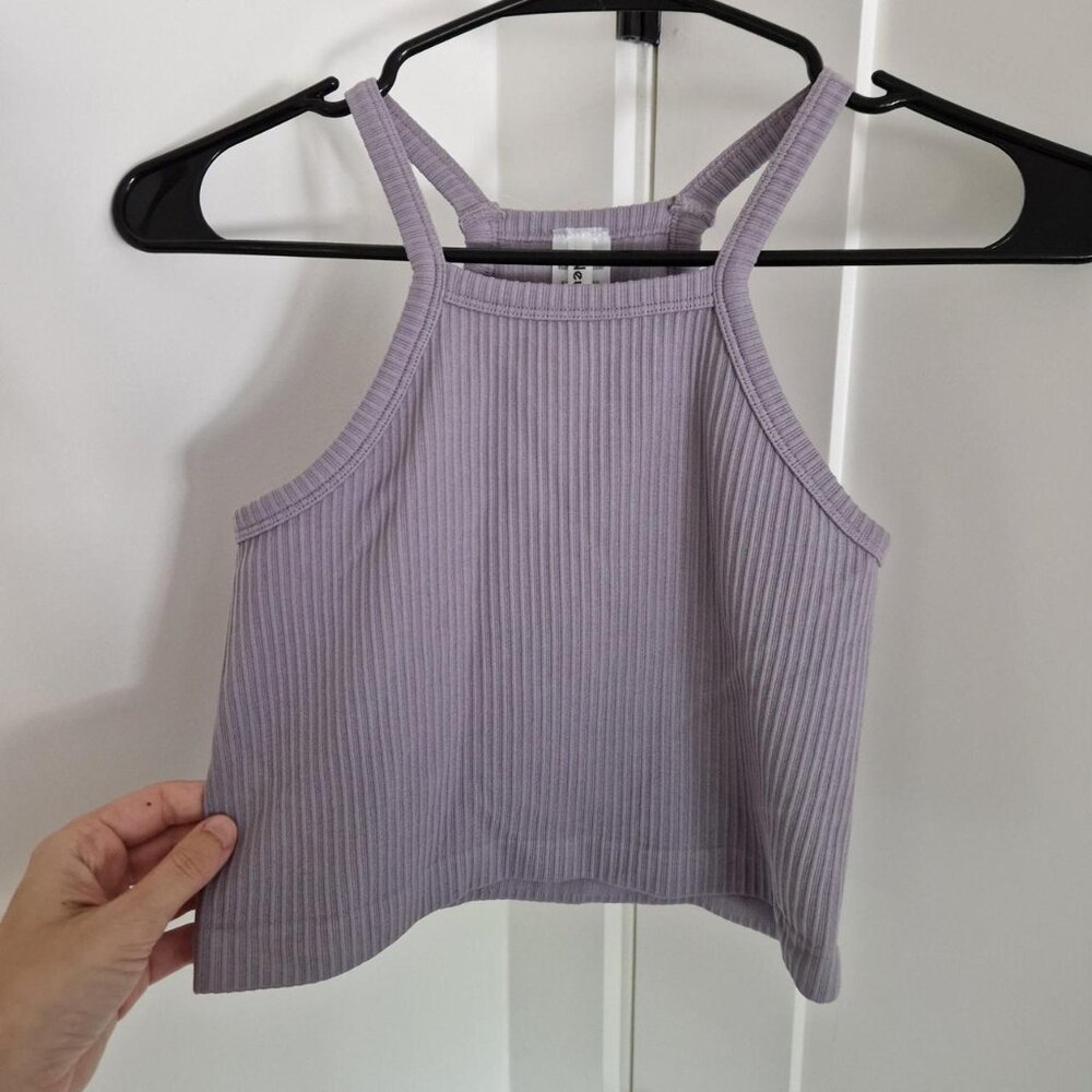 lavender colored crop top new Mix size S
